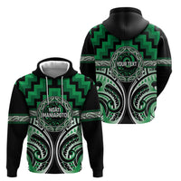 Aotearoa Ngati Maniapoto Personalised Hoodie Maori Iwi Poutama Puhoro Tattoo