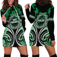 Aotearoa Ngati Maniapoto Personalised Hoodie Dress Maori Iwi Poutama Puhoro Tattoo LT14 - Polynesian Pride