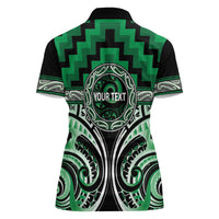 Aotearoa Ngati Maniapoto Personalised Women Polo Shirt Maori Iwi Poutama Puhoro Tattoo LT14 - Polynesian Pride