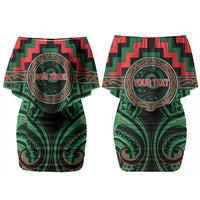 Aotearoa Ngai Tuhoe Personalised Couples Matching Off Shoulder Short Dress and Hawaiian Shirt Maori Iwi Poutama Puhoro Tattoo LT14 - Polynesian Pride