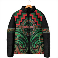 Aotearoa Ngai Tuhoe Personalised Padded Jacket Maori Iwi Poutama Puhoro Tattoo LT14 - Polynesian Pride