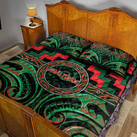 Aotearoa Ngai Tuhoe Quilt Bed Set Maori Iwi Poutama Puhoro Tattoo LT14 - Polynesian Pride