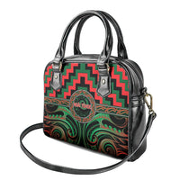 Aotearoa Ngai Tuhoe Shoulder Handbag Maori Iwi Poutama Puhoro Tattoo LT14 - Polynesian Pride