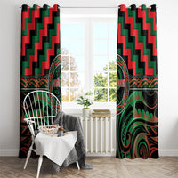 Aotearoa Ngai Tuhoe Window Curtain Maori Iwi Poutama Puhoro Tattoo LT14 - Polynesian Pride
