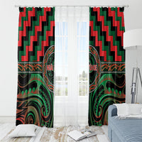 Aotearoa Ngai Tuhoe Window Curtain Maori Iwi Poutama Puhoro Tattoo LT14 - Polynesian Pride