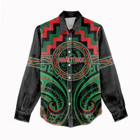 Aotearoa Ngai Tuhoe Personalised Women Casual Shirt Maori Iwi Poutama Puhoro Tattoo LT14 - Polynesian Pride