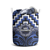 Aotearoa Ngati Tuwharetoa Laundry Basket Maori Iwi Poutama Puhoro Tattoo LT14 - Polynesian Pride