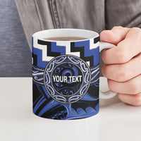 Aotearoa Ngati Tuwharetoa Personalised Ceramic Mug Maori Iwi Poutama Puhoro Tattoo LT14 - Polynesian Pride