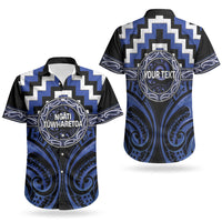 Aotearoa Ngati Tuwharetoa Personalised Couples Matching Off Shoulder Maxi Dress and Hawaiian Shirt Maori Iwi Poutama Puhoro Tattoo LT14 - Polynesian Pride