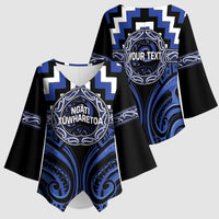 Aotearoa Ngati Tuwharetoa Personalised Kimono Sleeve Blouse Maori Iwi Poutama Puhoro Tattoo LT14 - Polynesian Pride