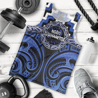 Aotearoa Ngati Tuwharetoa Personalised Men Tank Top Maori Iwi Poutama Puhoro Tattoo LT14 - Polynesian Pride