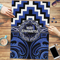 Aotearoa Ngati Tuwharetoa Puzzle Maori Iwi Poutama Puhoro Tattoo LT14 Blue - Polynesian Pride
