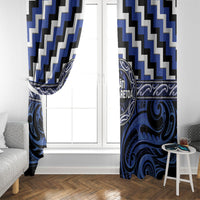 Aotearoa Ngati Tuwharetoa Window Curtain Maori Iwi Poutama Puhoro Tattoo LT14 - Polynesian Pride