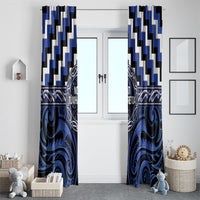 Aotearoa Ngati Tuwharetoa Window Curtain Maori Iwi Poutama Puhoro Tattoo LT14 - Polynesian Pride