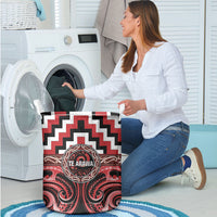 Aotearoa Te Arawa Laundry Basket Maori Iwi Poutama Puhoro Tattoo LT14 - Polynesian Pride