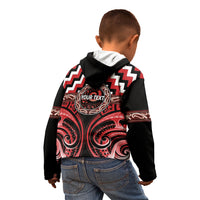 Aotearoa Te Arawa Personalised Kid Hoodie Maori Iwi Poutama Puhoro Tattoo LT14 - Polynesian Pride