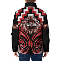 Aotearoa Te Arawa Personalised Padded Jacket Maori Iwi Poutama Puhoro Tattoo LT14 - Polynesian Pride