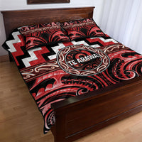 Aotearoa Te Arawa Quilt Bed Set Maori Iwi Poutama Puhoro Tattoo LT14 - Polynesian Pride