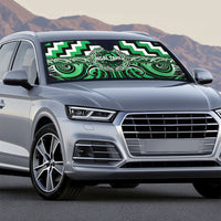 Aotearoa Ngai Tahu Auto Sun Shade Maori Iwi Poutama Puhoro Tattoo LT14 - Polynesian Pride