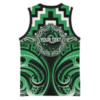 Aotearoa Ngai Tahu Personalised Basketball Jersey Maori Iwi Poutama Puhoro Tattoo LT14 - Polynesian Pride