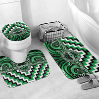 Aotearoa Ngai Tahu Bathroom Set Maori Iwi Poutama Puhoro Tattoo LT14 Mat Set Only (3 pcs) One Size Green - Polynesian Pride