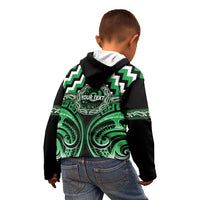 Aotearoa Ngai Tahu Personalised Kid Hoodie Maori Iwi Poutama Puhoro Tattoo LT14 - Polynesian Pride