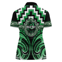 Aotearoa Ngai Tahu Personalised Women Polo Shirt Maori Iwi Poutama Puhoro Tattoo LT14 - Polynesian Pride