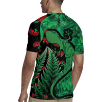 New Zealand Gecko Christmas Rugby Jersey Meri Kirihimete Paua Shell Mix Pohutukawa