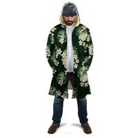 Green Tropical Hawaii Cloak Seamless Monstera Plumeria Hawaiian Pattern - Polynesian Pride