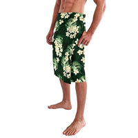 Green Tropical Hawaii Lavalava Seamless Monstera Plumeria Hawaiian Pattern - Polynesian Pride