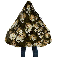 Gold Tropical Hawaii Cloak Seamless Monstera Plumeria Hawaiian Pattern - Polynesian Pride