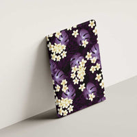 Purple Tropical Hawaii Canvas Wall Art Seamless Monstera Plumeria Hawaiian Pattern - Polynesian Pride