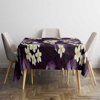 Purple Tropical Hawaii Tablecloth Seamless Monstera Plumeria Hawaiian Pattern - Polynesian Pride