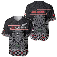 Aotearoa Toitu Te Tiriti Baseball Jersey Stand Together! Stand Stronger! - NZ Tiki LT14 - Polynesian Pride