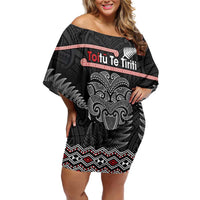 Aotearoa Toitu Te Tiriti Family Matching Off Shoulder Short Dress and Hawaiian Shirt Stand Together! Stand Stronger! - NZ Tiki