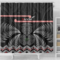 Aotearoa Toitu Te Tiriti Shower Curtain Stand Together! Stand Stronger! - NZ Tiki
