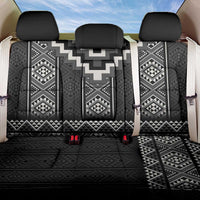 Black Taniko Aotearoa Back Car Seat Cover Niho Taniwha Mix Poutama LT14 One Size Black - Polynesian Pride
