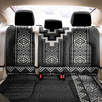 Black Taniko Aotearoa Back Car Seat Cover Niho Taniwha Mix Poutama LT14 - Polynesian Pride