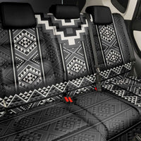 Black Taniko Aotearoa Back Car Seat Cover Niho Taniwha Mix Poutama LT14 - Polynesian Pride