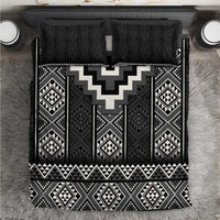 Black Taniko Aotearoa Bedding Set Niho Taniwha Mix Poutama LT14