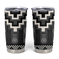 Black Taniko Aotearoa Tumbler Cup Niho Taniwha Mix Poutama LT14