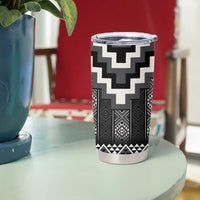 Black Taniko Aotearoa Tumbler Cup Niho Taniwha Mix Poutama LT14