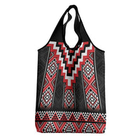 Red Taniko Aotearoa Grocery Bag Niho Taniwha Mix Poutama