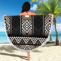 Brown Taniko Aotearoa Beach Blanket Niho Taniwha Mix Poutama LT14
