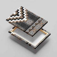 Brown Taniko Aotearoa Canvas Wall Art Niho Taniwha Mix Poutama LT14