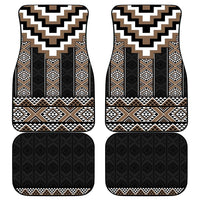 Brown Taniko Aotearoa Car Mats Niho Taniwha Mix Poutama LT14