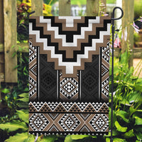 Brown Taniko Aotearoa Garden Flag Niho Taniwha Mix Poutama LT14