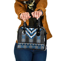 Blue Taniko Aotearoa Shoulder Handbag Niho Taniwha Mix Poutama LT14