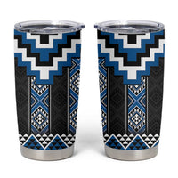 Blue Taniko Aotearoa Tumbler Cup Niho Taniwha Mix Poutama LT14