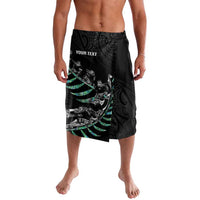 Custom New Zealand Silver Fern Rugby Lavalava Aotearoa Kiwi Maori Pattern